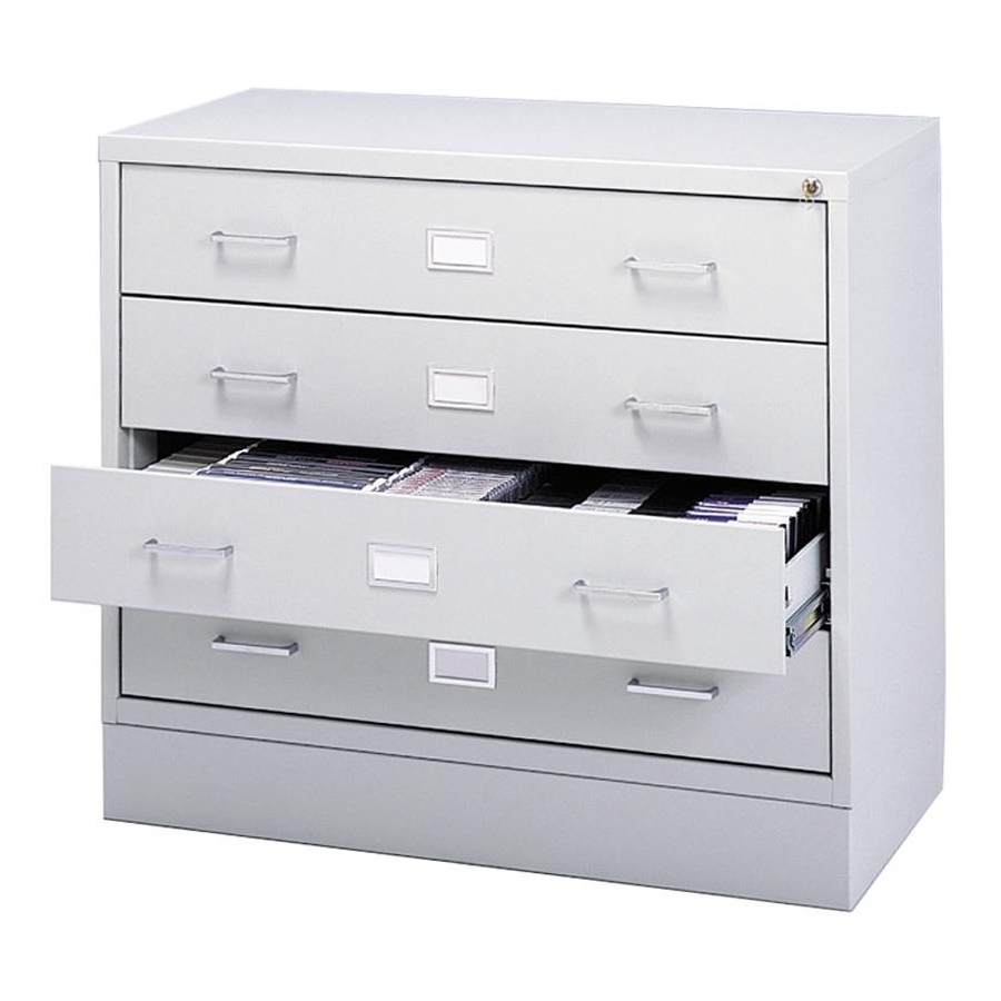 A/V Equipment Cabinet - 200 lb Load Capacity - 27.8" Height x 37" Width x 17.5" Depth - Freestanding - Baked Enamel - Steel - Li