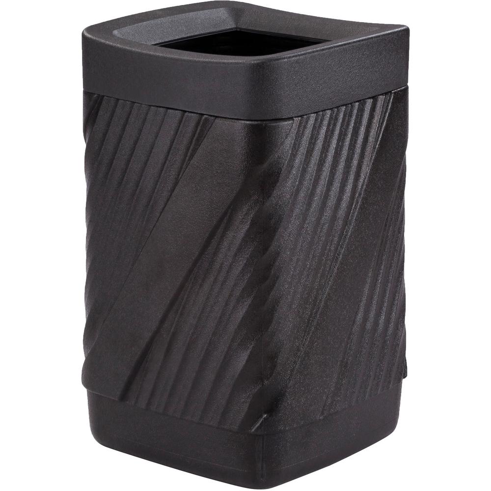 Safco Twist Waste Receptacle - 32 gal Capacity - Removable Lid, Durable, UV Resistant, Fade Resistant - 30" Height x 18.9" Width