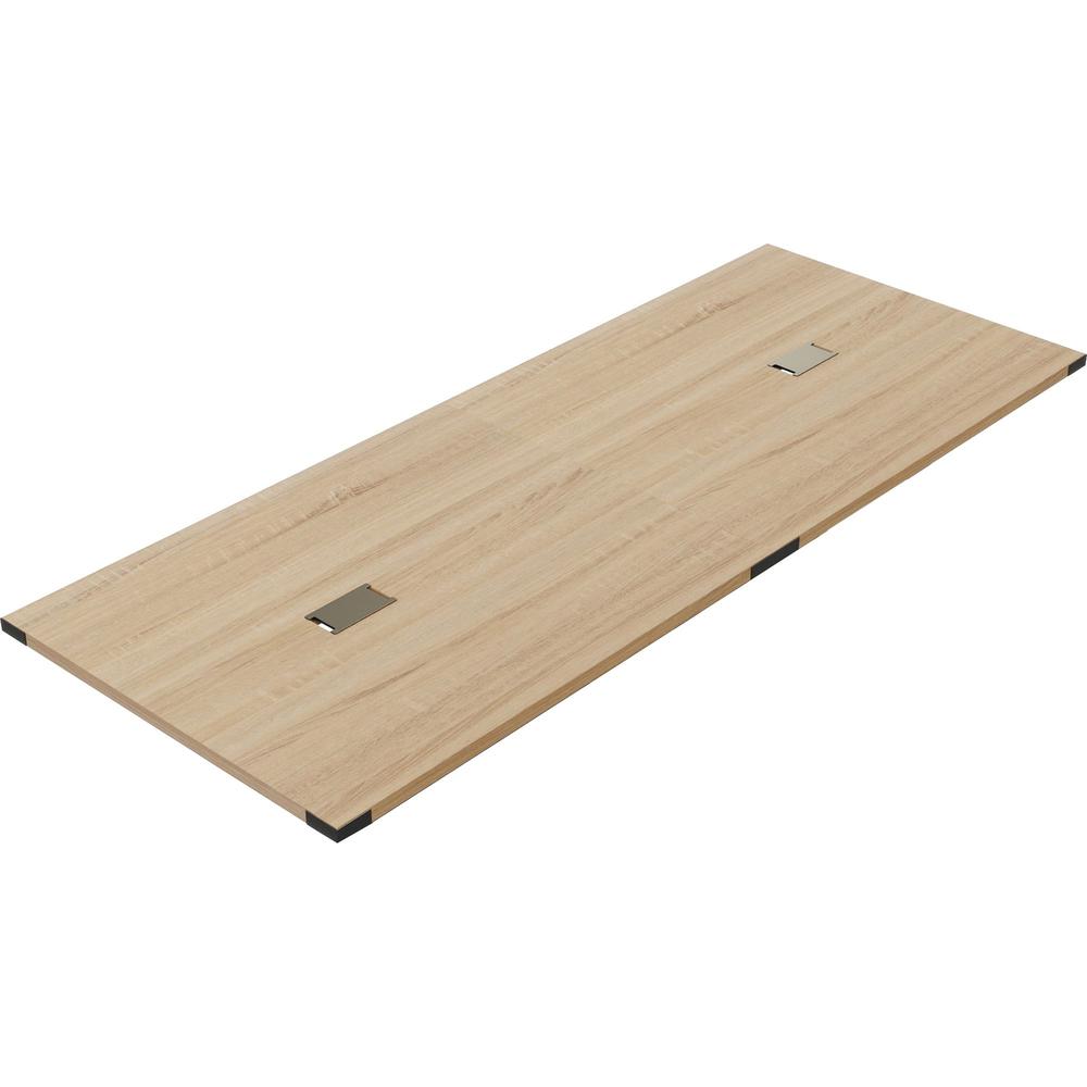 Safco Mirella Half Conference Tabletop - 60" x 47.5" x 1.6" Table Top - Material: Particleboard - Finish: Sand Dune, Laminate