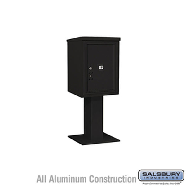 4C Pedestal Mailbox (Includes 26 Inch High Pedestal and Master Commercial Lock) - 6 Door High Unit (51-5/8 Inches) - Single Colu