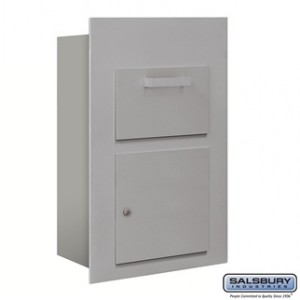 Collection Unit - for 5 Door High 4B+ Mailbox Units - Aluminum - Front Loading - Private Access