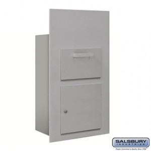 Collection Unit - for 6 Door High 4B+ Mailbox Units - Aluminum - Front Loading - Private Access