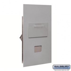 Collection Unit - for 6 Door High 4B+ Mailbox Units - Aluminum - Rear Loading - Private Access