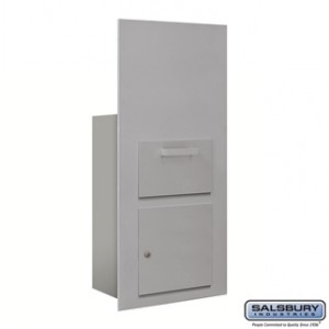 Collection Unit - for 7 Door High 4B+ Mailbox Units - Aluminum - Front Loading - Private Access