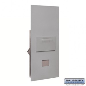 Collection Unit - for 7 Door High 4B+ Mailbox Units - Aluminum - Rear Loading - Private Access