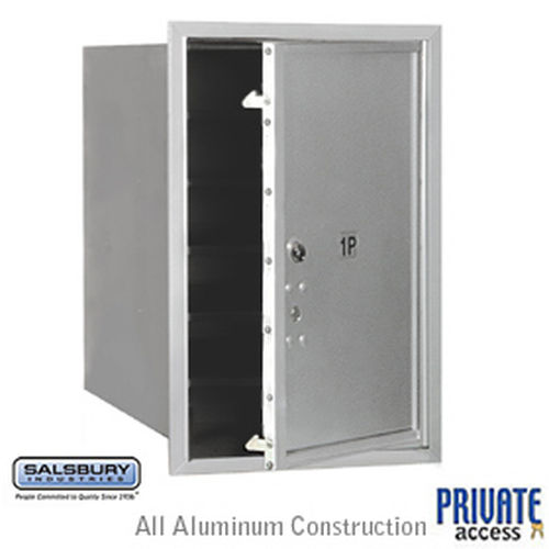4C Horizontal Mailbox - 6 Door High Unit - Single Column - Stand-Alone Parcel Locker - Aluminum - Front Loading - Private Access