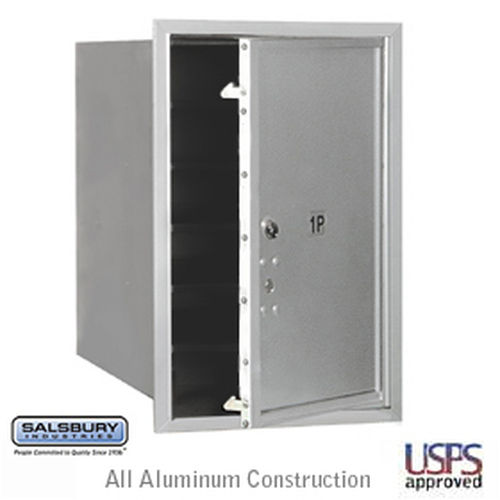 4C Horizontal Mailbox - 6 Door High Unit - Single Column - Stand-Alone Parcel Locker - Aluminum - Front Loading - USPS Access