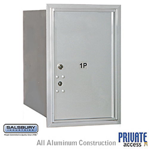 4C Horizontal Mailbox - 6 Door High Unit - Single Column - Stand-Alone Parcel Locker - Aluminum - Rear Loading - Private Access