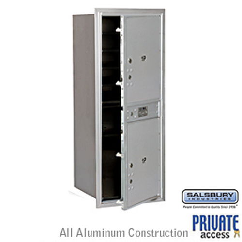 4C Horizontal Mailbox - 11 Door High Unit - Single Column - Stand-Alone Parcel Locker - Aluminum - Front Loading