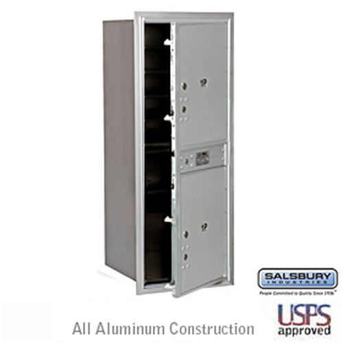 4C Horizontal Mailbox - 11 Door High Unit - Single Column - Stand-Alone Parcel Locker - Aluminum - Front Loading - USPS Access