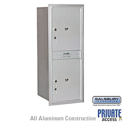 4C Horizontal Mailbox - 11 Door High Unit - Single Column - Stand-Alone Parcel Locker - Aluminum - Rear Loading - Private Access