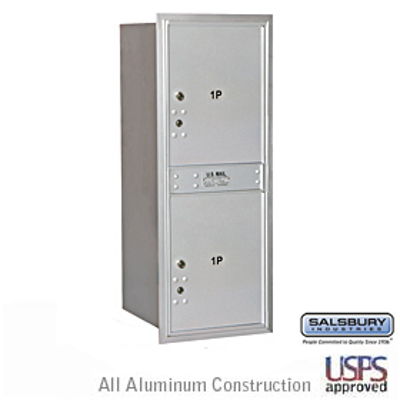 4C Horizontal Mailbox - 11 Door High Unit - Single Column - Stand-Alone Parcel Locker - Aluminum - Rear Loading - USPS Access