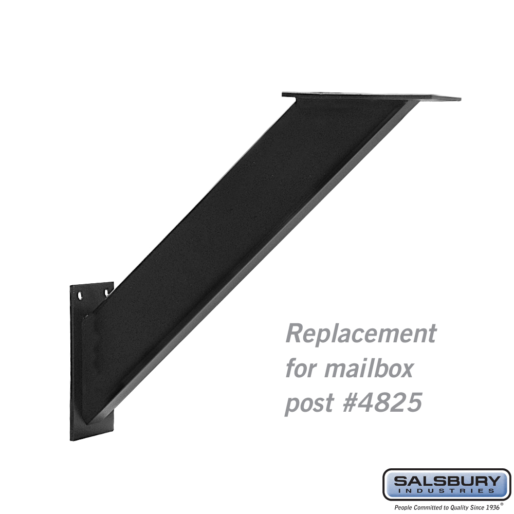 Arm Kit - Replacement for Decorative Mailbox Post - Modern - Black