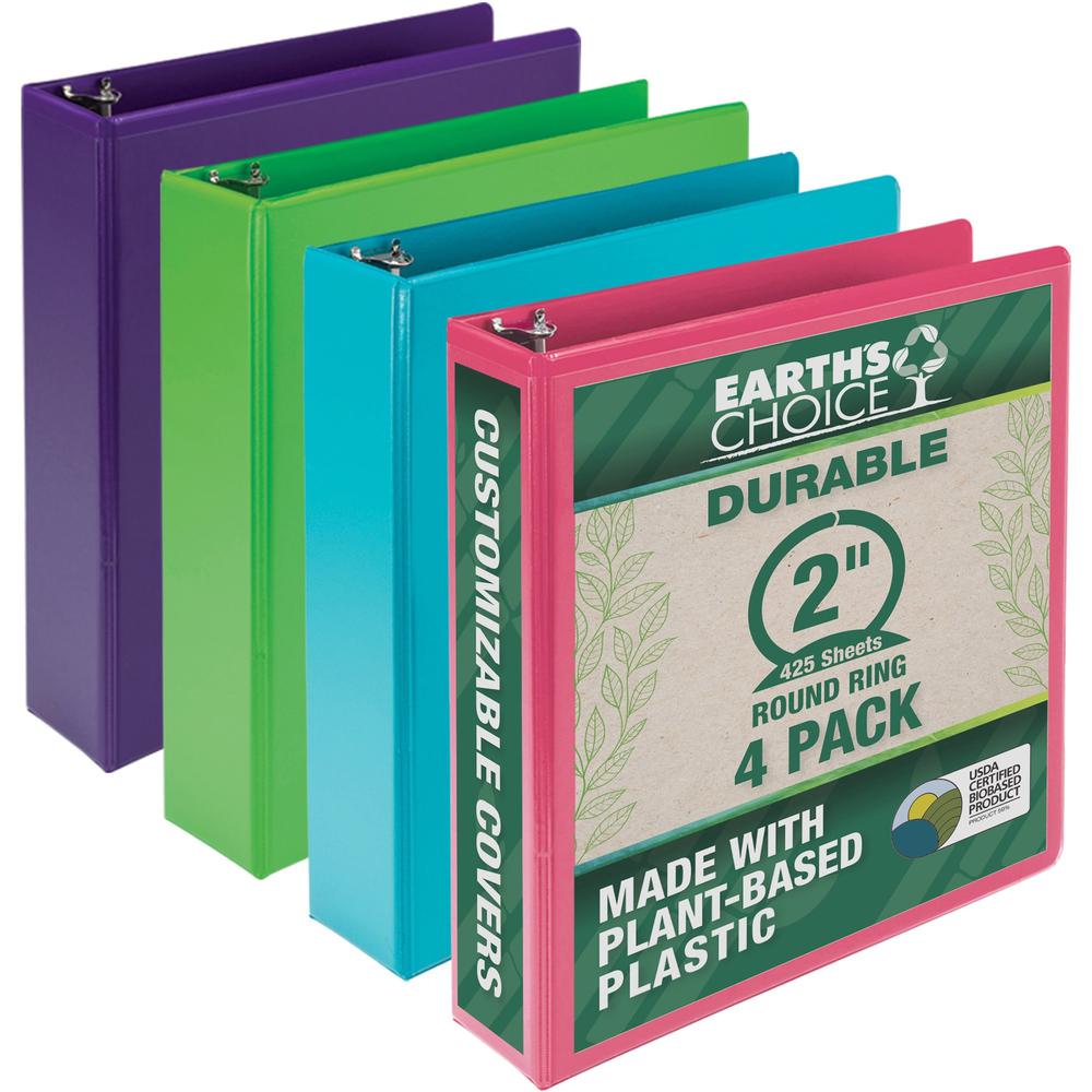 Samsill Earthchoice Durable View Binder - 2" Binder Capacity - Letter - 8 1/2" x 11" Sheet Size - 425 Sheet Capacity - 3 x Round