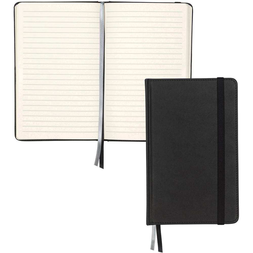 Samsill Classic Journal - 5.25 Inch x 8.25 Inch - Black - Samsill Classic Size Writing Notebook Journal - Hardbound Cover - 5.25