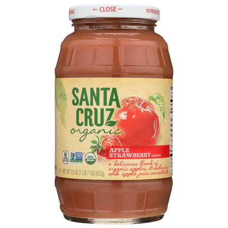 Santa Cruz Organic Strawberry Applesauce (12x23 Oz)