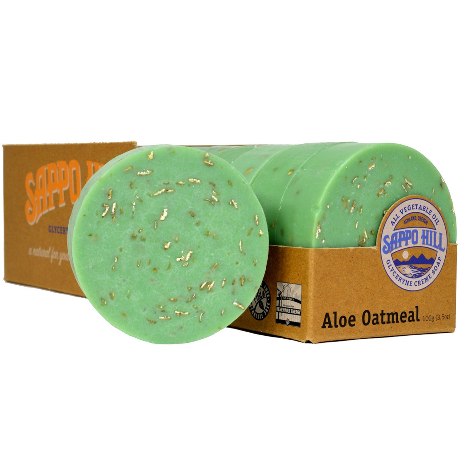 Sappo Hill Aloe Oatmeal Glycerine Cream Soap (12x3.5 Oz)