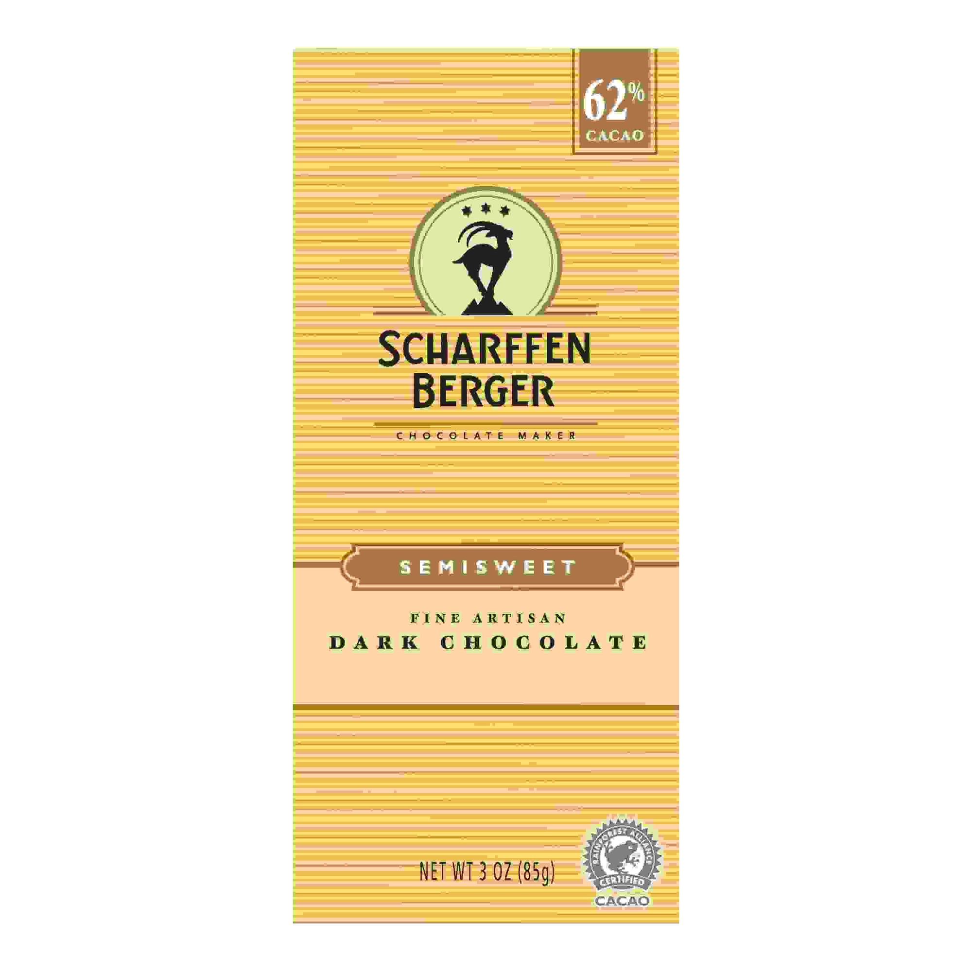Scharffen Berger Semi Sweet Chocolate Bar (12x3OZ )
