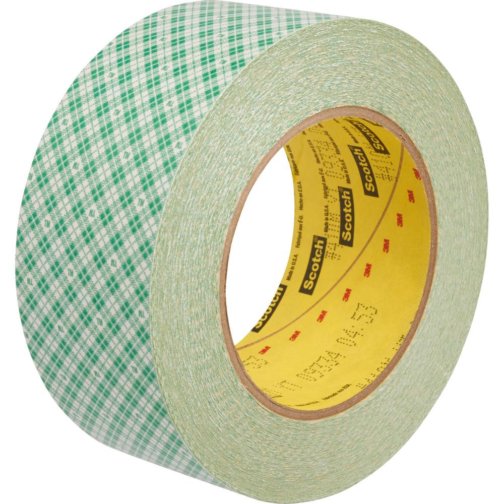 Scotch Double-Coated Paper Tape - 36 yd Length x 2" Width - 6 mil Thickness - 3" Core - Kraft - Rubber Backing - 1 / Roll - Natu
