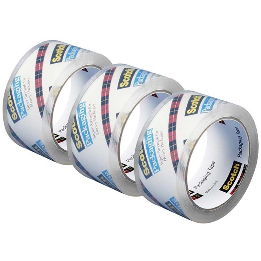 Scotch Heavy-Duty Shipping/Packaging Tape - 54.60 yd Length x 1.88" Width - 3.1 mil Thickness - 3" Core - Synthetic Rubber Resin