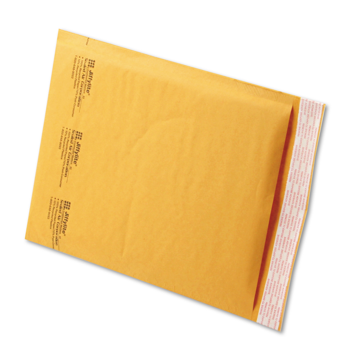 Sealed Air JiffyLite Cellular Cushioned Mailers - Bubble - #2 - 8 1/2" Width x 12" Length - Peel & Seal - Kraft - 100 / Carton -