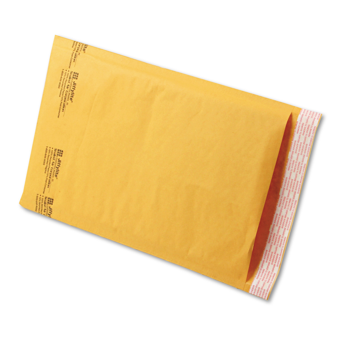 Sealed Air JiffyLite Cellular Cushioned Mailers - Bubble - #3 - 8 1/2" Width x 14 1/2" Length - Peel & Seal - Kraft - 100 / Cart