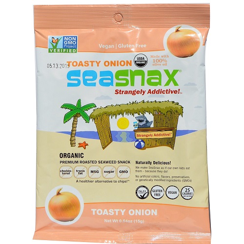 Seasnax Seaweed Snacks, Toasty Onion (16X0.54 OZ)