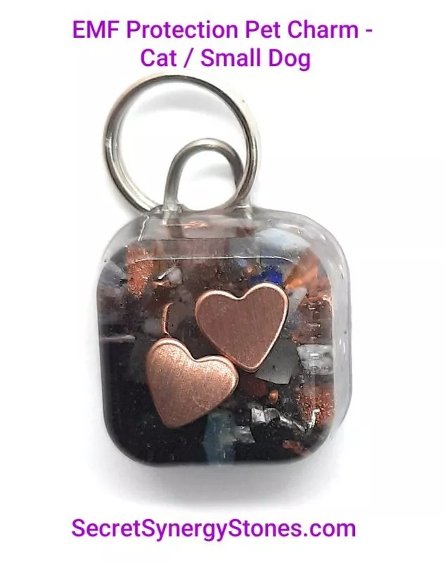 EMF 5G protection Pet Charm Cat/Sml Dog with Split Ring