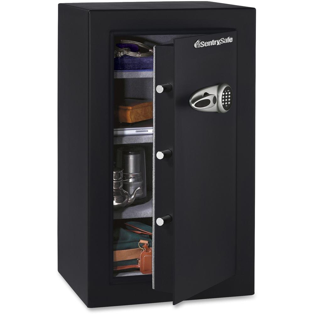 Sentry Safe Executive Security Safe - 6.10 ft - Electronic Lock - Pry Resistant - Overall Size 37.7" x 21.7" x 19.8" - Black 