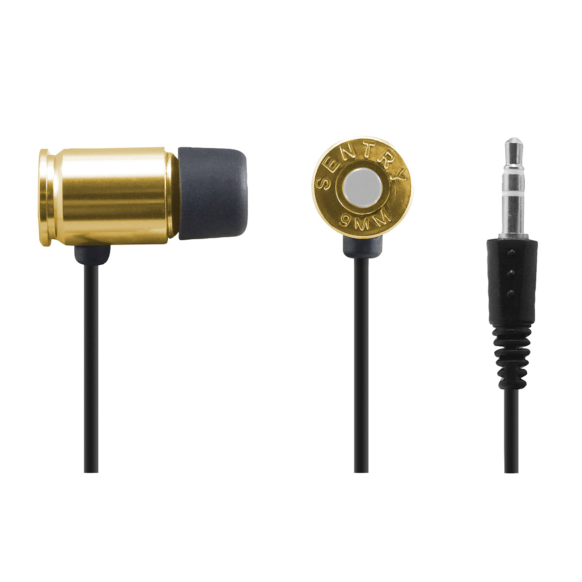 9MM Bullet Earbuds with Mic  Gold