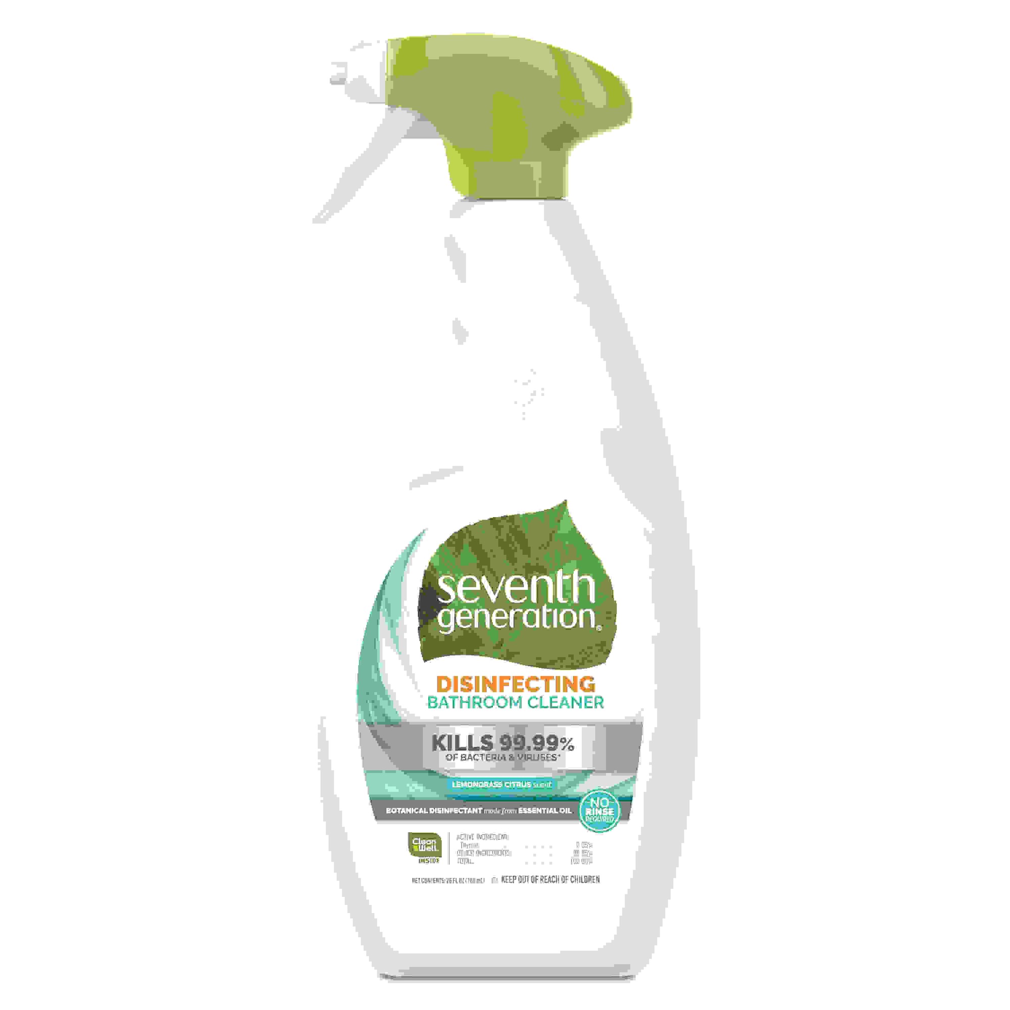 Seventh Generation Disinf Bathroom Cleaner, Lemongrass & Thyme (8x26Oz)