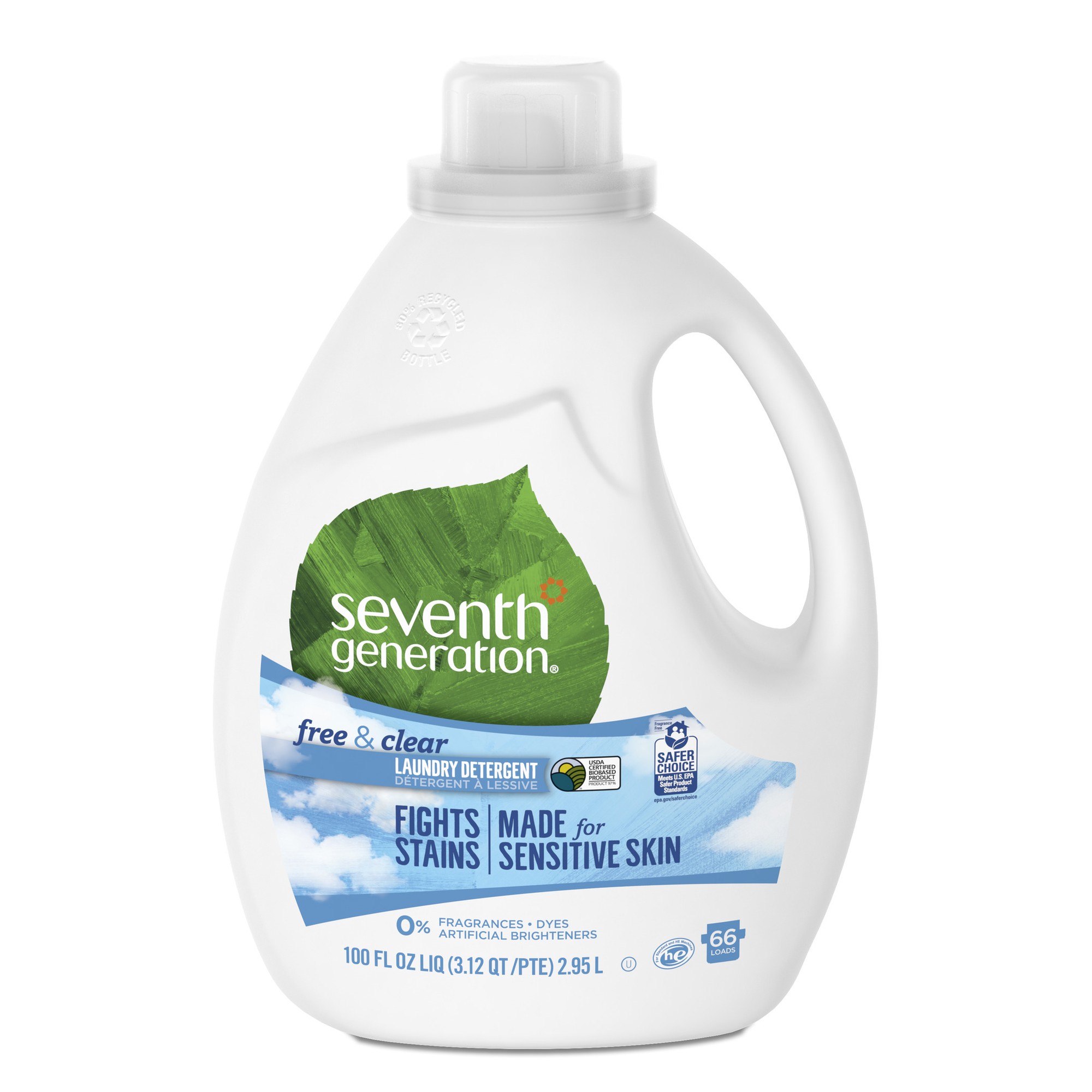 Seventh Generation Free & Clear Ultra Liquid Laundry Detergent (4x100 Oz)
