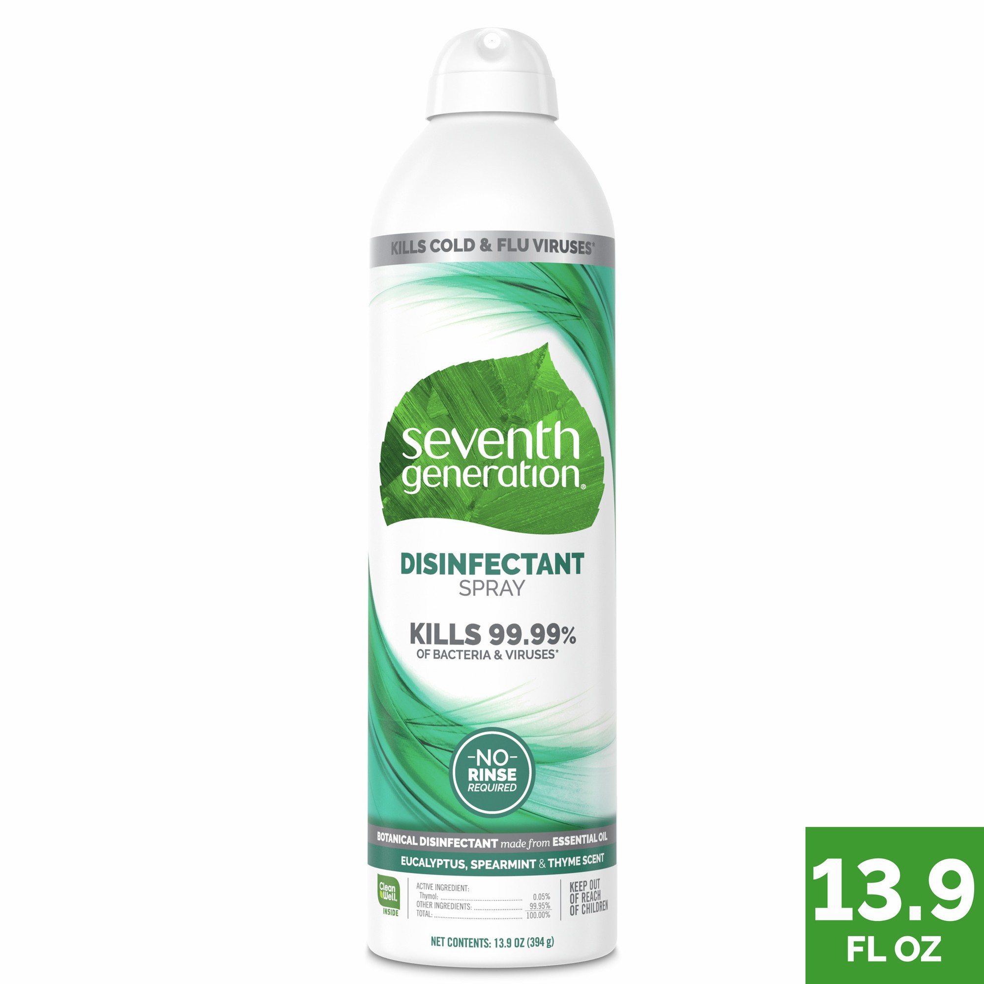 Disinfectant Aerosol Sprays, Eucalyptus/Spearmint/Thyme, 13.9 oz, Spray