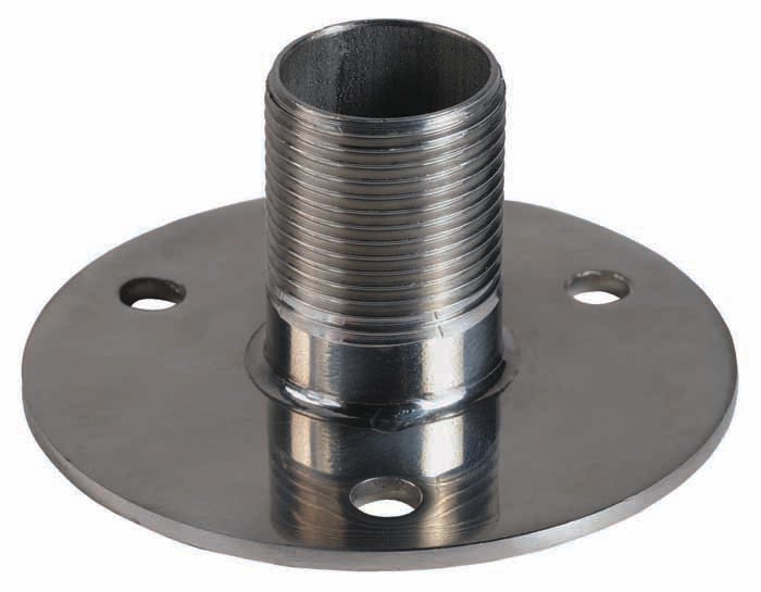 Ss Flange Mount, Low Profile 1 1/2" High