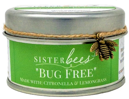 Beeswax Candle - Bug Free (with Citronella & Lemongrass)