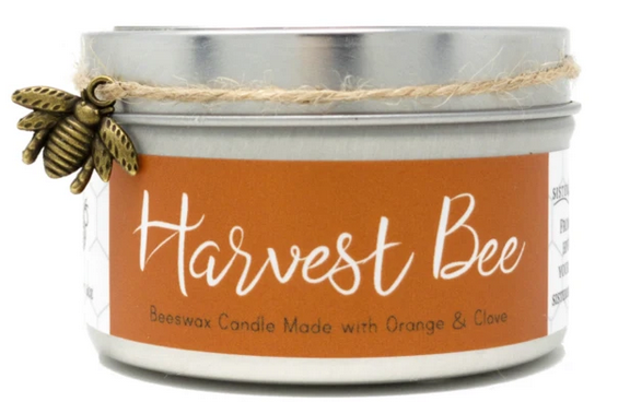 Beeswax Candles - Harvest Bee (with Orange & Clove)