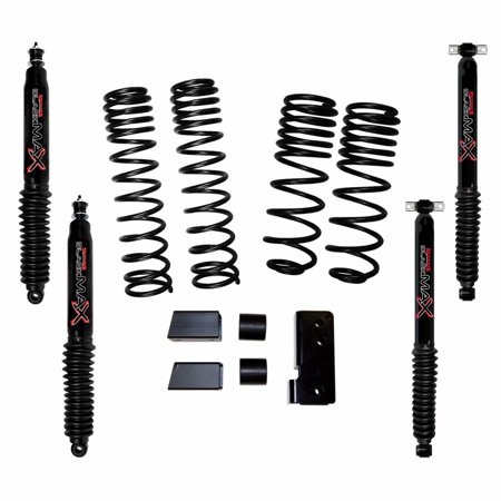 2-2.5INCH DUAL RATE LONG TRAVEL LIFT KIT WITH BLACK MAX SHOCKS