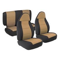 97-02 TJ NEOPRENE SEAT COVER SET FRONT/REAR - TAN