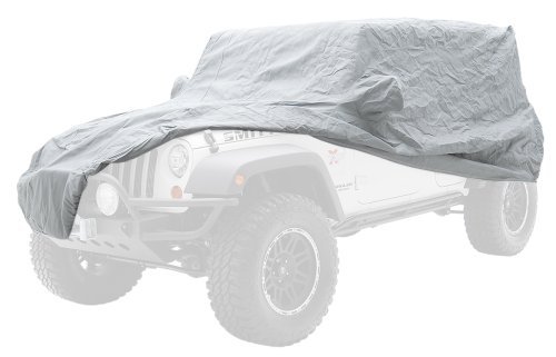 07-18 WRANGLER (JK) - 2 DOOR COMPLETE COVER - W/STORAGE BAG, LOCK & CABLE - GRAY