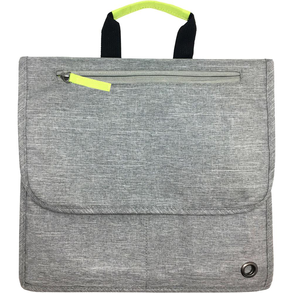 So-Mine Carrying Case Travel Essential - Ash Gray, Lime - 18" Height x 11.8" Width x 0.8" Depth - 1 Each