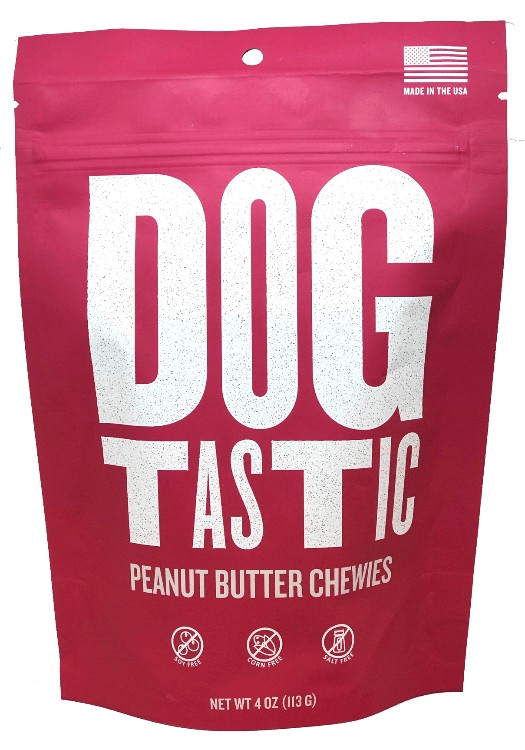 DT Dogtastic Chewies Dog Treats - 4 oz Peanut Butter