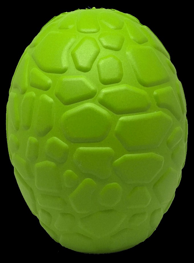 MKB Dinosaur Egg Durable Rubber Chew Toy & Treat Dispenser