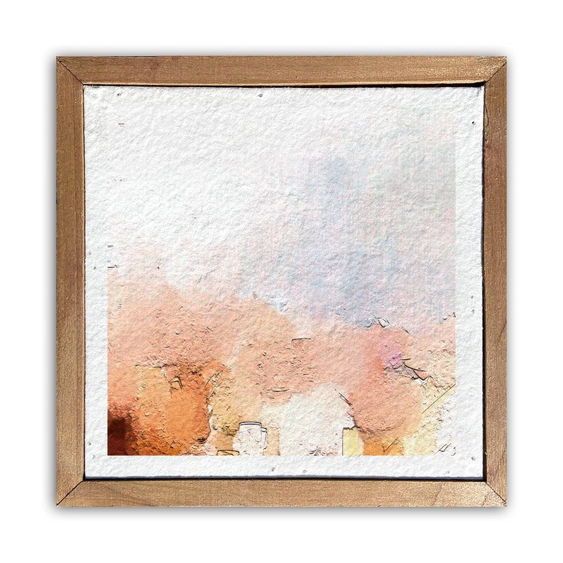 Abstract water color /  Pulp Paper Wall Decor