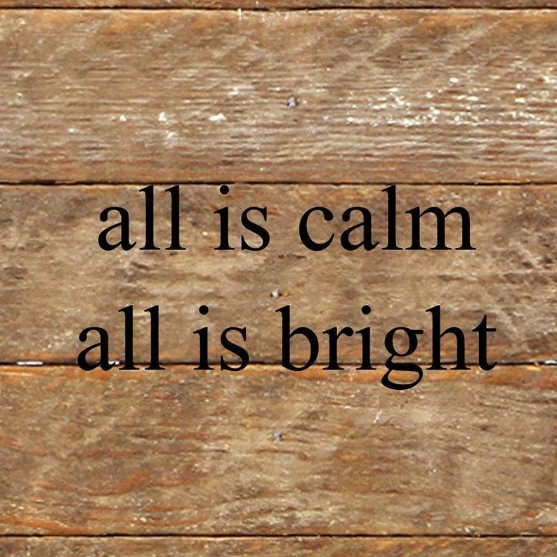 All is calm Wall Sign