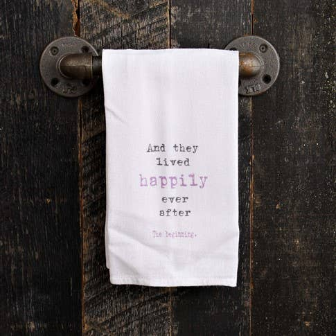 And they lived happily ever after. / Kitchen Towel
