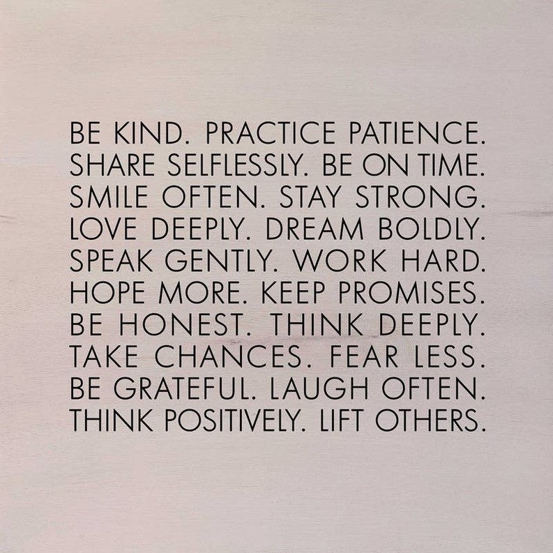 Be kind. Practice patience. Share selfle... Wall Art