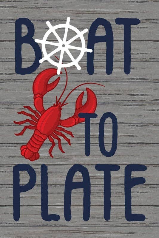 Boat to Plate... Wall Sign