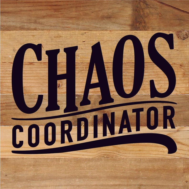 Chaos Coordinator... Wall Sign