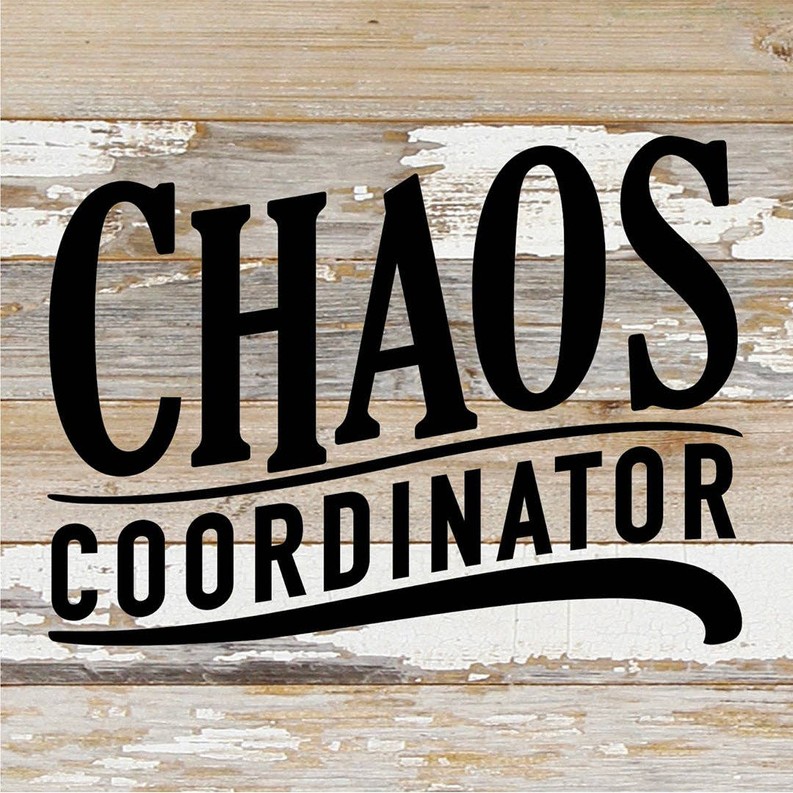 Chaos Coordinator... Wood Sign