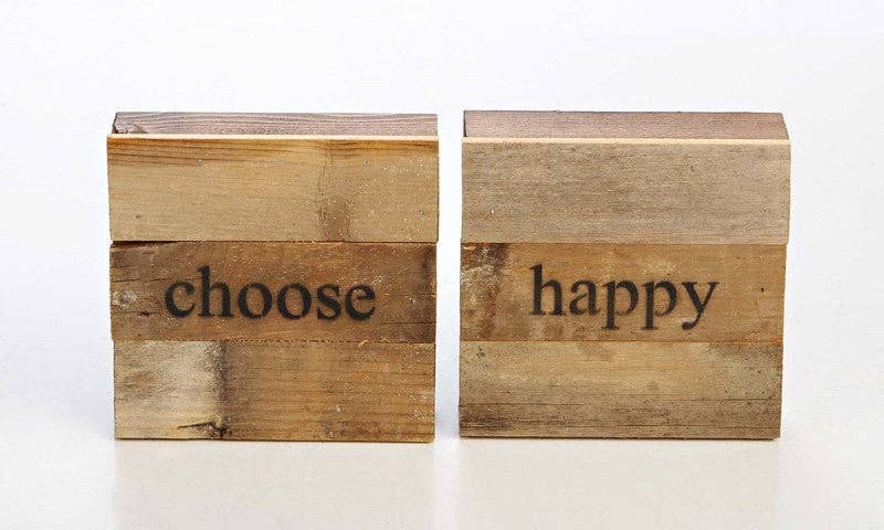 Choose happy (2 piece)... Wall Sign